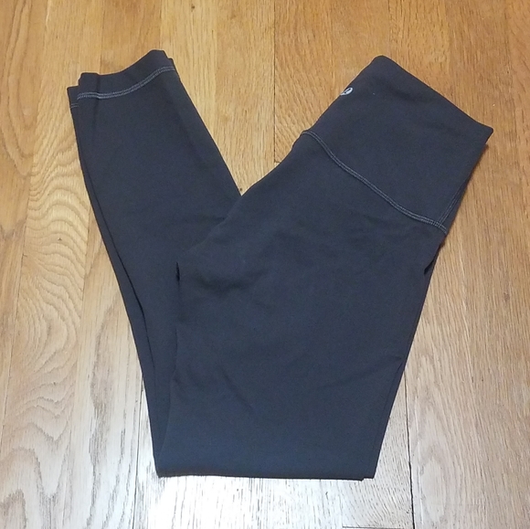 Lululemon Wunder Train High Rise Crop 21" Graphite Grey Size 4 - Picture 5 of 8